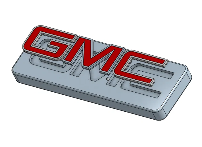 Mô hình in 3D logo GMC đa sắc - Dễ in, nổi bật và đẹp mắt - Image 2