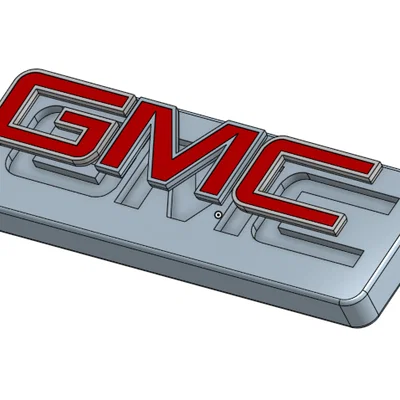 Mô hình in 3D logo GMC đa sắc - Dễ in, nổi bật và đẹp mắt