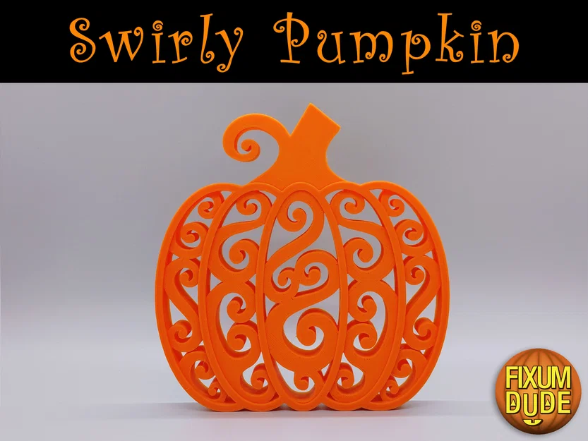 Trang trí Bí Ngô Xoáy (Swirly Pumpkin Decoration) - Image 2