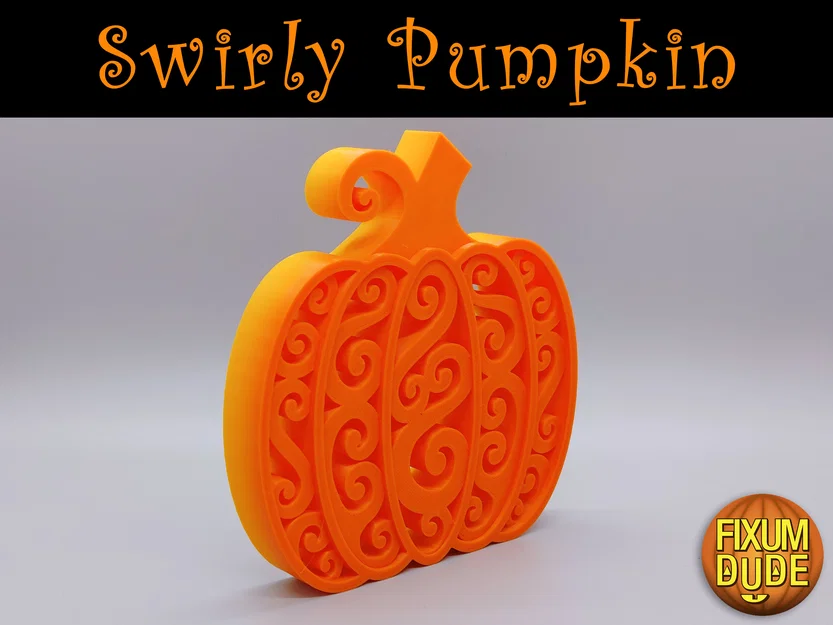Trang trí Bí Ngô Xoáy (Swirly Pumpkin Decoration) - Image 5