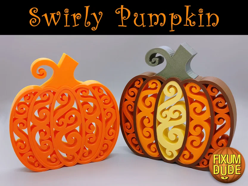 Trang trí Bí Ngô Xoáy (Swirly Pumpkin Decoration) - Image 6