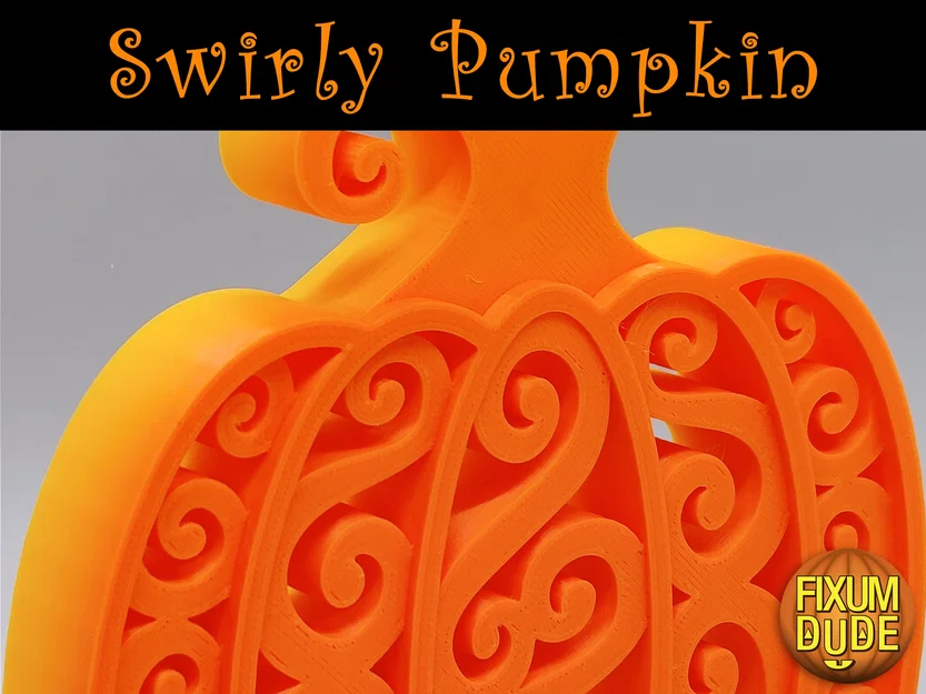 Trang trí Bí Ngô Xoáy (Swirly Pumpkin Decoration) - Image 7