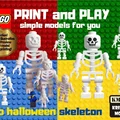 Mô hình bộ xương LEGO Halloween in 3D độc đáo - Thumbnail 1