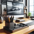 Bộ Khay & Cốc Đựng Bút Sắp Xếp Bàn Làm Việc Thiết Kế Hiện Đại - Thumbnail 1