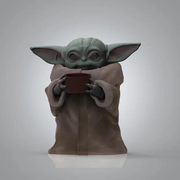 Mô hình 3D Grogu (The Child) từ Star Wars cực đáng yêu - Image 1