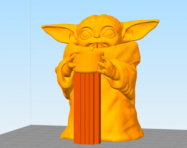 Mô hình 3D Grogu (The Child) từ Star Wars cực đáng yêu - Image 2