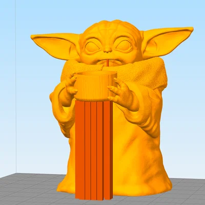 Mô hình 3D Grogu (The Child) từ Star Wars cực đáng yêu