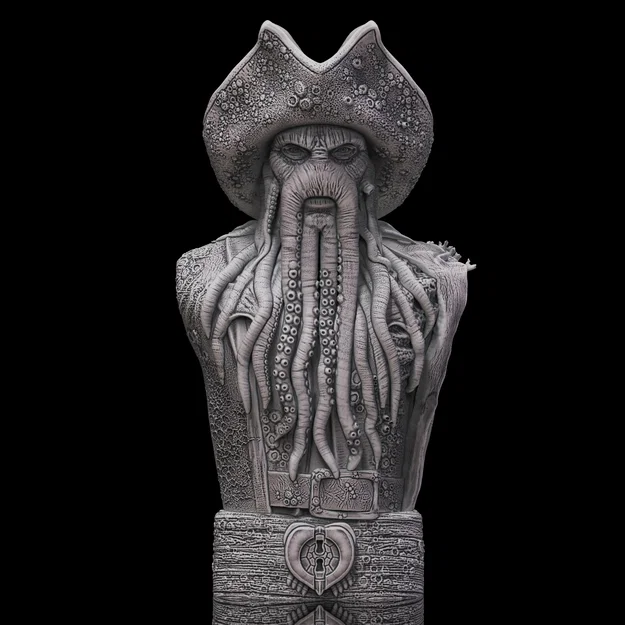 Tượng bán thân Davy Jones (Pirates of the Caribbean) - Image 1