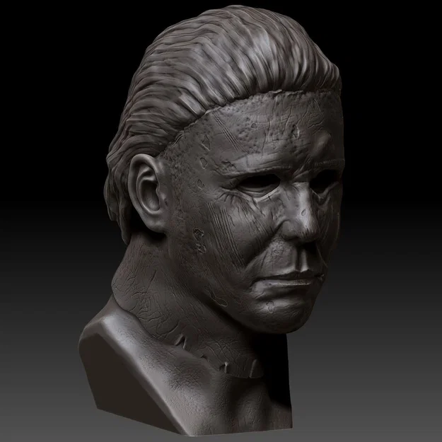 Mô hình 3D tượng bán thân Michael Myers kinh dị cực chi tiết - Image 1