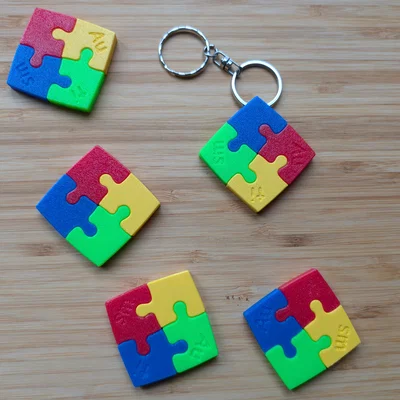 Móc khóa Autism Awareness (40mm x 40mm)