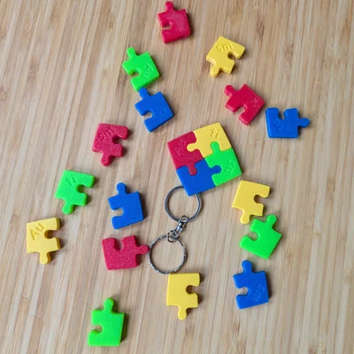 Móc khóa Autism Awareness (40mm x 40mm)