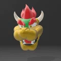 Mặt nạ Bowser 3D: Thiết kế chi tiết cho fan Cosplay - Thumbnail 1