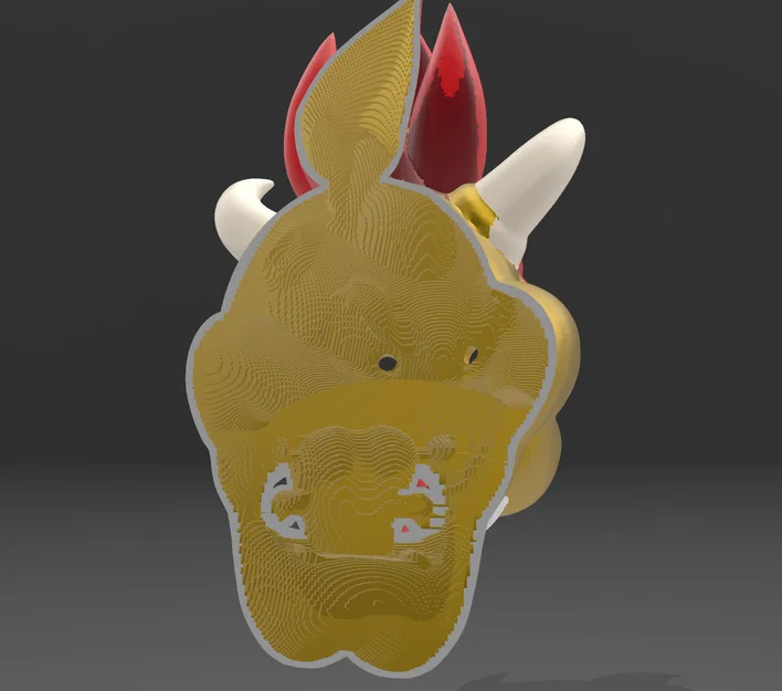 Mặt nạ Bowser 3D: Thiết kế chi tiết cho fan Cosplay - Image 2