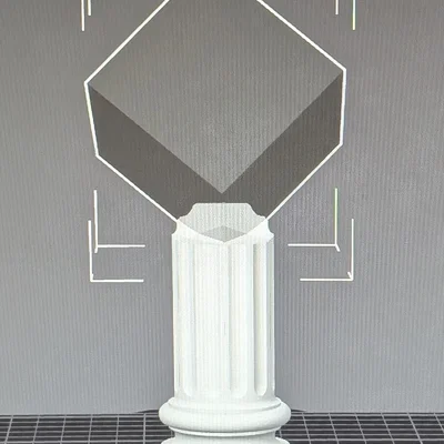 Đế trưng bày Rubik hình cột trụ 3D độc đáo cho Speedcube