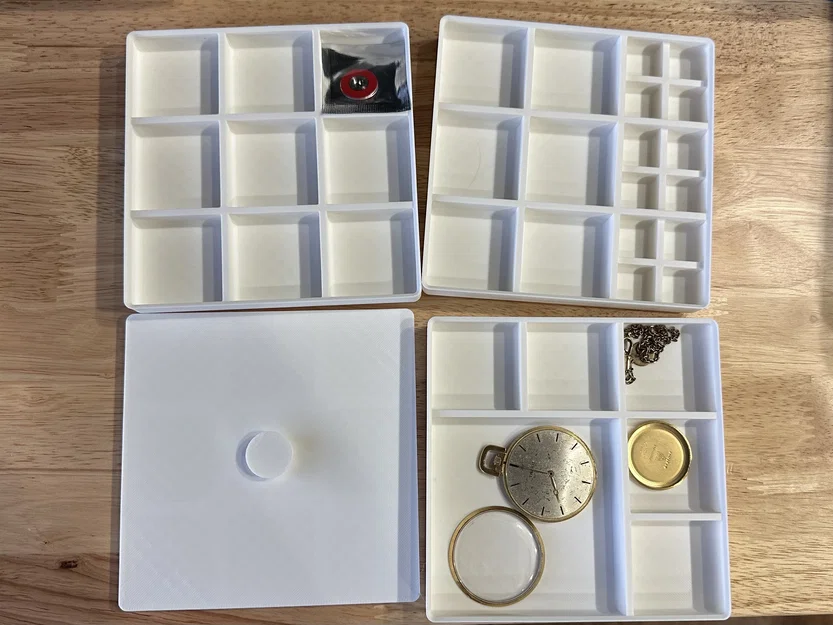 Khay Đựng Linh Kiện Đồng Hồ Gridfinity 3x3 - Image 1