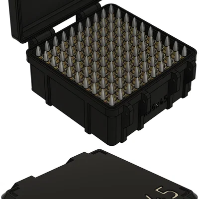 Hộp đựng đạn 5.56x45 chuyên dụng (100 viên) - Thiết kế 3D bền bỉ