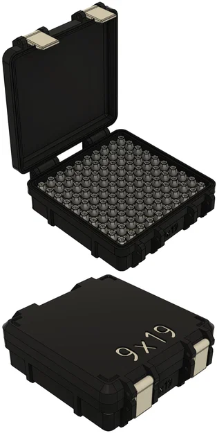 Hộp Đựng Đạn 9x19 Siêu Bền (Rugged Ammo Box - 100 Viên) - Image 1