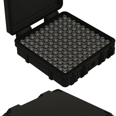 Hộp Đựng Đạn 9x19 Siêu Bền (Rugged Ammo Box - 100 Viên)