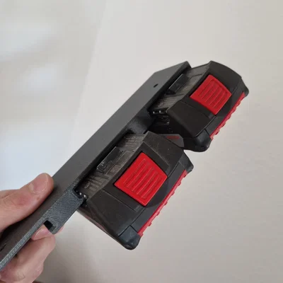 Giá treo pin Bosch 18V - Phụ kiện lưu trữ pin gọn gàng, chuyên nghiệp