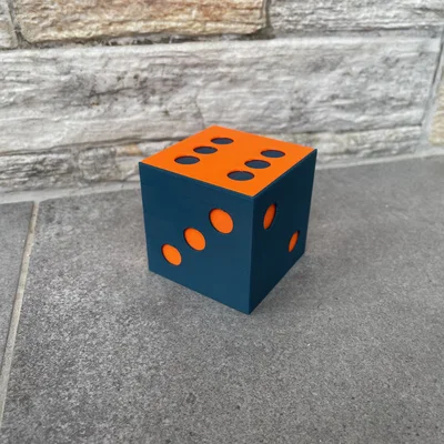 Xúc xắc lồng ghép (Interlocking Dice) - Single Extruder, Dual Color