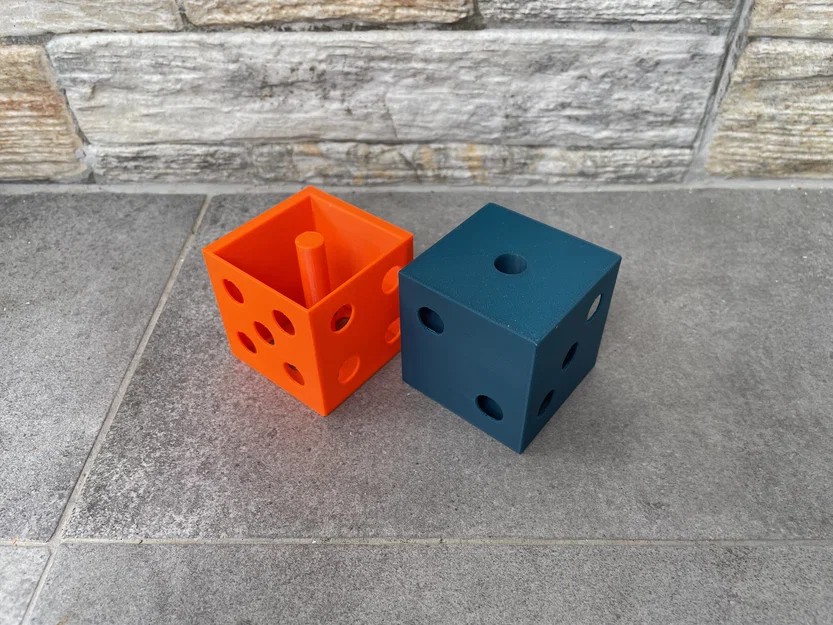 Xúc xắc lồng ghép (Interlocking Dice) - Single Extruder, Dual Color - Image 6