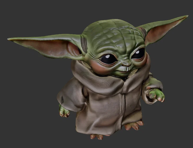 Cute Baby Yoda – File STL Grogu dễ thương để in 3D - Image 1