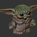 Cute Baby Yoda – File STL Grogu dễ thương để in 3D - Thumbnail 1