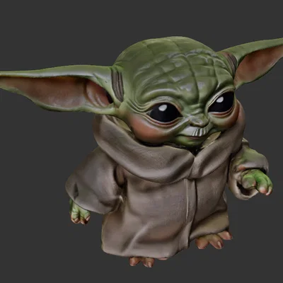 Cute Baby Yoda – File STL Grogu dễ thương để in 3D