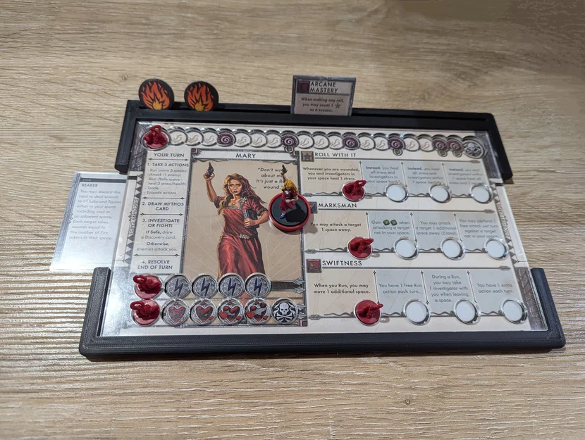 Cthulhu: Death May Die - Khay giữ tờ nhân vật (Character sheet holder) - Image 1