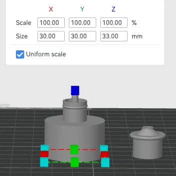 Nắp bình nước cơ chế đẩy - kéo (Pull Push Bottle Cap) in 3D