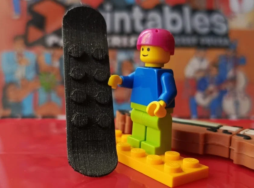 Mô hình ván trượt LEGO Snowboard tự in 3D độc đáo - Image 1