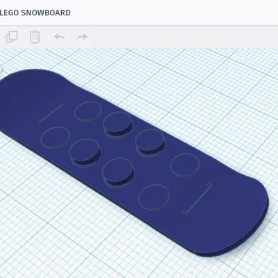 Mô hình ván trượt LEGO Snowboard tự in 3D độc đáo