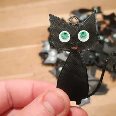 Cat Cat Cat Cat Cat – Mèo 2D dễ in (bản móc khóa)