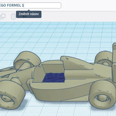 Mô hình xe đua Formula 1 phong cách LEGO in 3D độc đáo