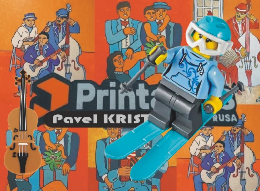 Ván trượt LEGO (LEGO SKI) - Phụ kiện tự in 3D cho nhân vật minifigure - Image 1