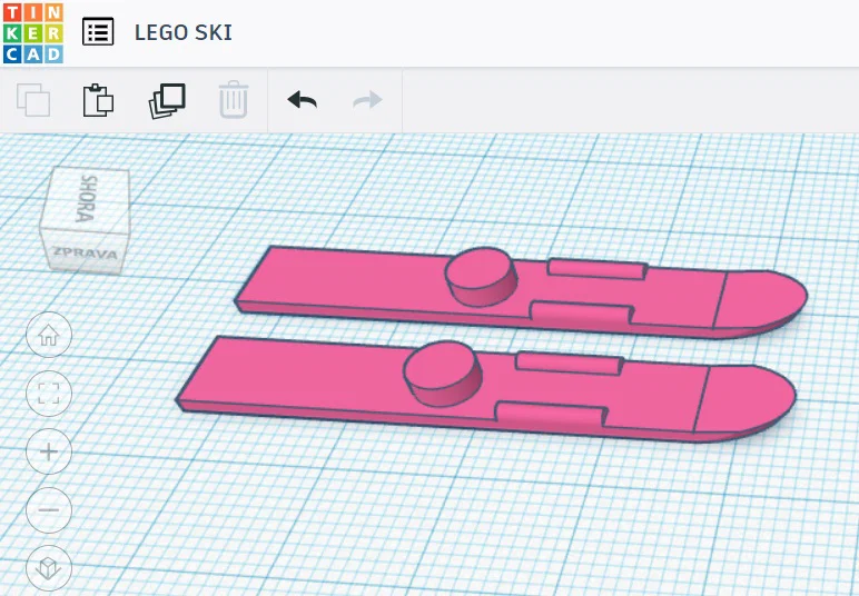 Ván trượt LEGO (LEGO SKI) - Phụ kiện tự in 3D cho nhân vật minifigure - Image 2