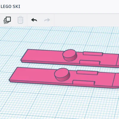 Ván trượt LEGO (LEGO SKI) - Phụ kiện tự in 3D cho nhân vật minifigure