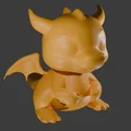 Mô hình 3D rồng con dễ thương (Cute Baby Dragon) để bàn - Thumbnail 1