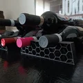 Giá đỡ chai rượu vang thiết kế tổ ong 3D (Wine Bottle Holder) - Thumbnail 1
