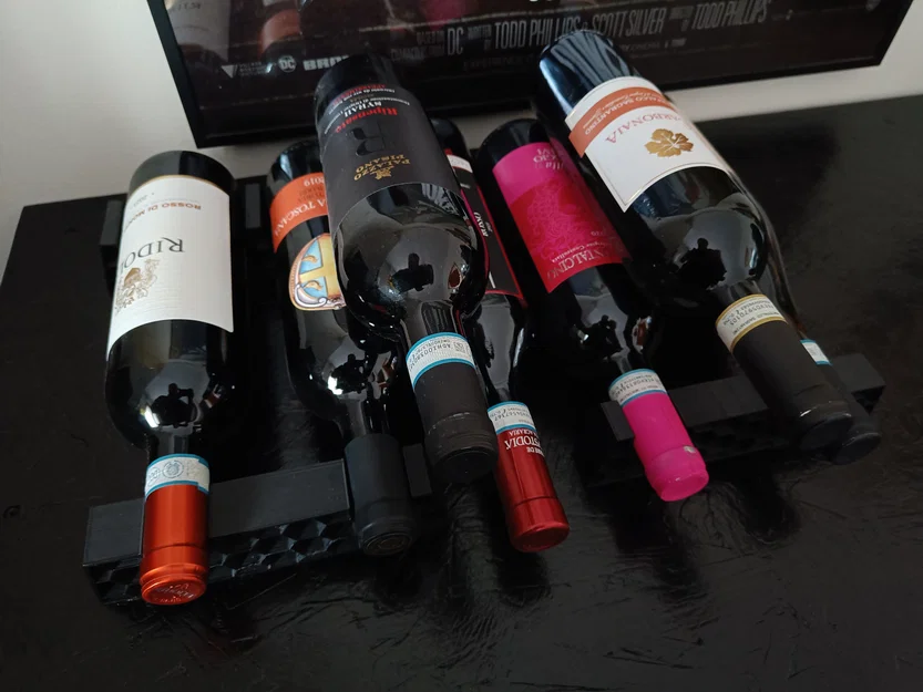 Giá đỡ chai rượu vang thiết kế tổ ong 3D (Wine Bottle Holder) - Image 2