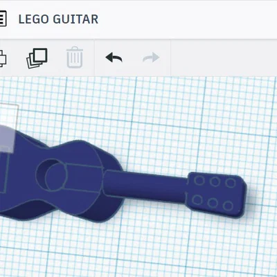 Mô hình đàn Guitar cho LEGO Minifigure - In 3D siêu chất