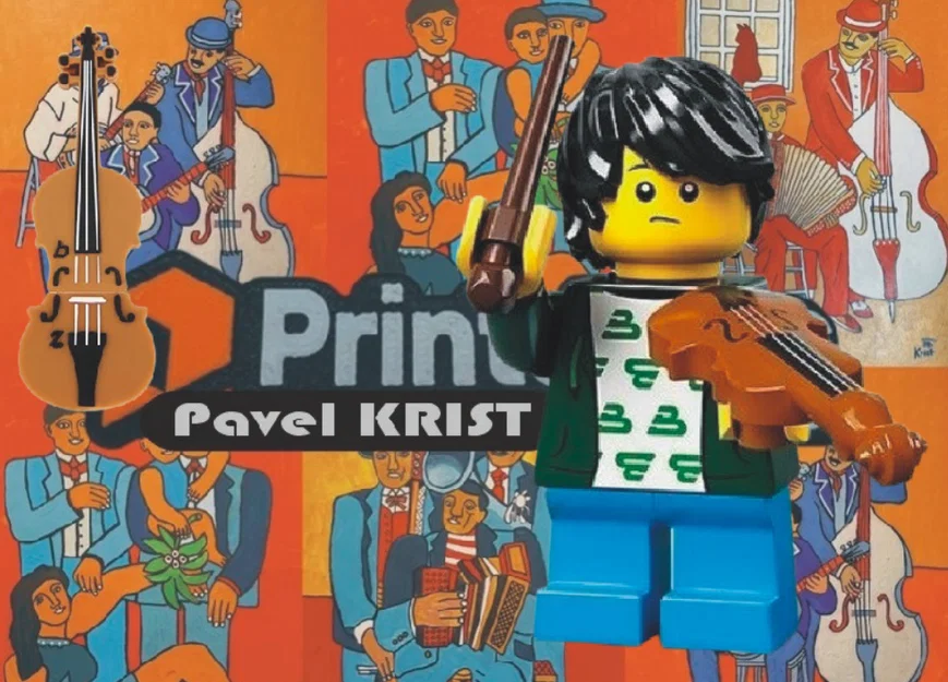 Mô hình đàn Violin in 3D cho nhân vật LEGO cực chất - Image 1