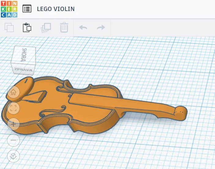 Mô hình đàn Violin in 3D cho nhân vật LEGO cực chất - Image 2