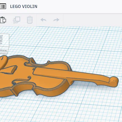 Mô hình đàn Violin in 3D cho nhân vật LEGO cực chất