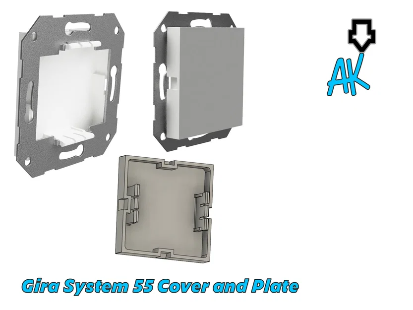 Nắp che trơn Gira System 55 (Gira System 55 Blank Cover) - Image 1