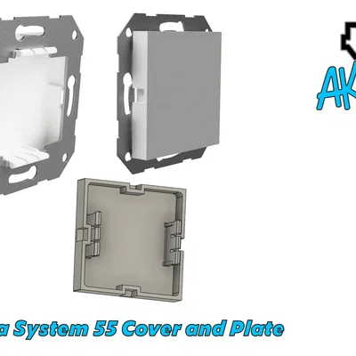 Nắp che trơn Gira System 55 (Gira System 55 Blank Cover)
