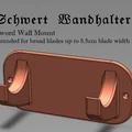 Giá treo kiếm tường (Sword Wall Mount / Schwert Wandhalter) - Thumbnail 1