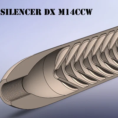 Ống giảm thanh Air Gun Silencer DX M14ccw