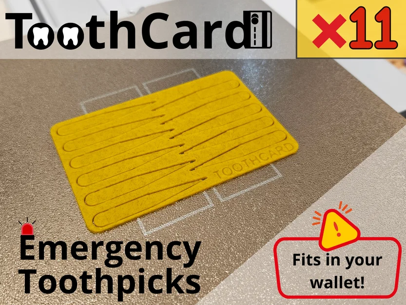 ToothCard - Thẻ credit card tăm xỉa răng khẩn cấp - Image 1