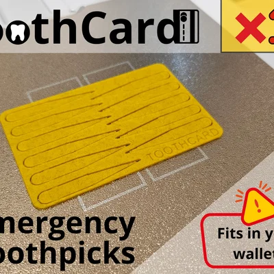 ToothCard - Thẻ credit card tăm xỉa răng khẩn cấp